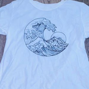 shirt with wave on the front!